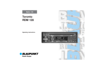 Blaupunkt Toronto-RDM-128 - Owners Manual